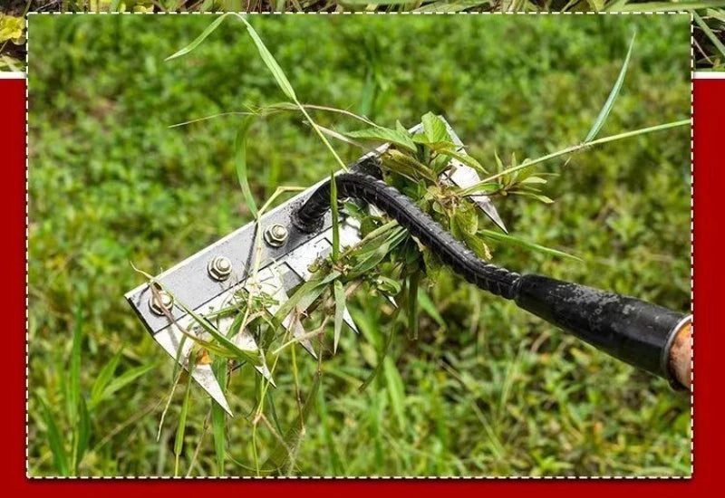Garden Weed Remover Tools 5/6/7/8 Teeth Carbon Steel Gardening Manual Tools Weeding Rake for Vegetable Backyard Planting Weeder