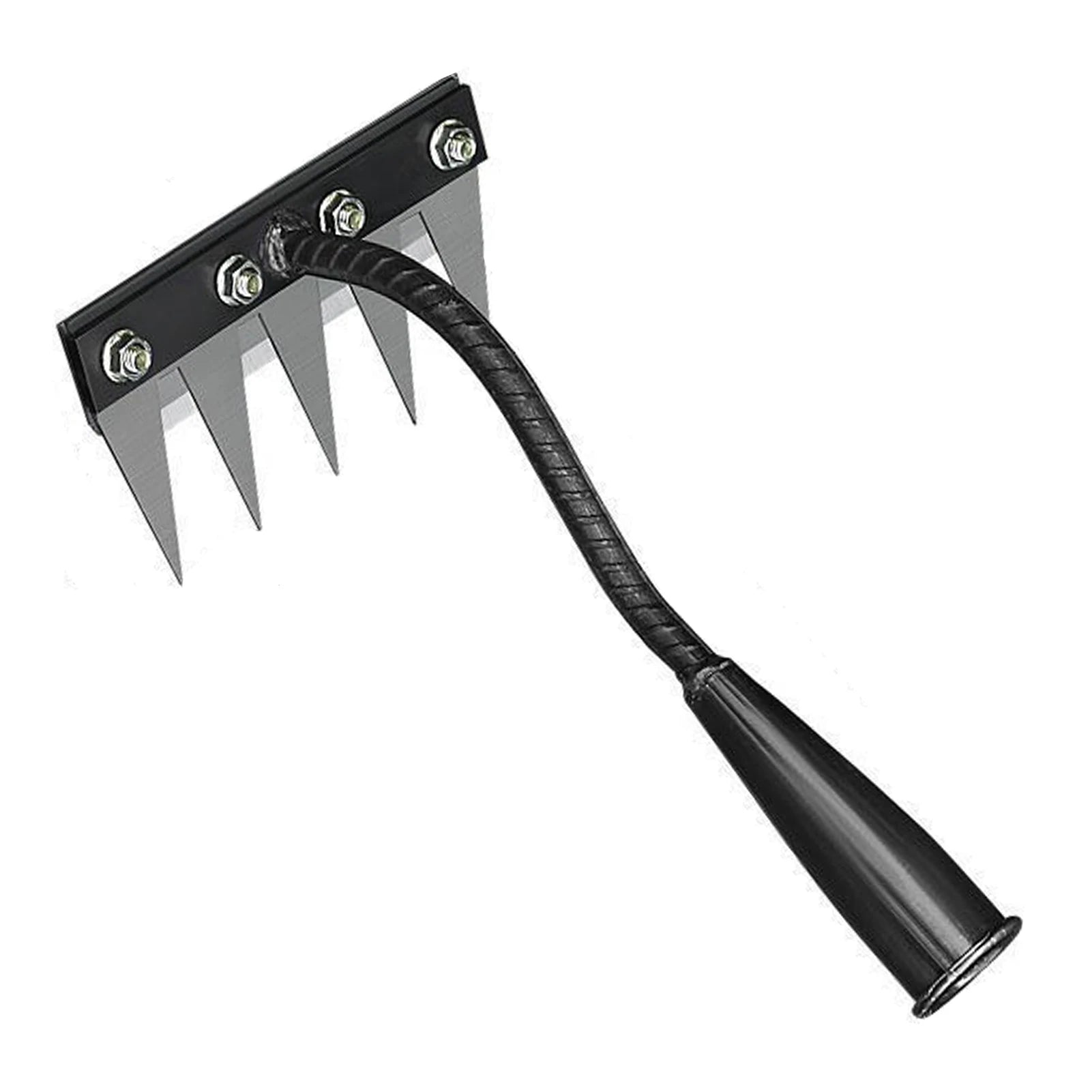 Garden Weed Remover Tools 5/6/7/8 Teeth Carbon Steel Gardening Manual Tools Weeding Rake for Vegetable Backyard Planting Weeder
